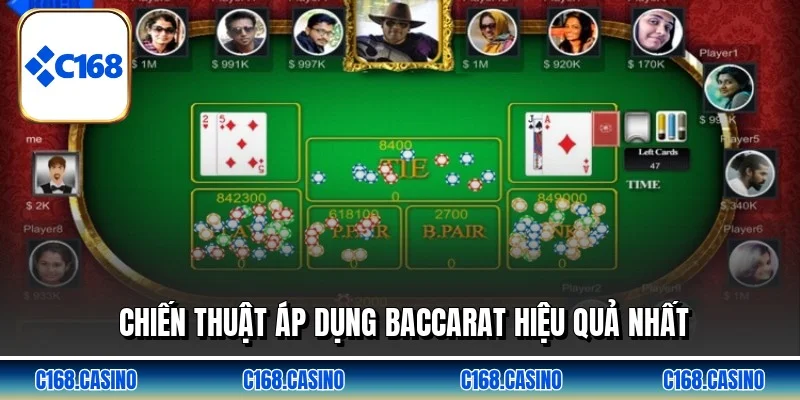 Chiến thuật áp dụng baccarat hiệu quả nhất